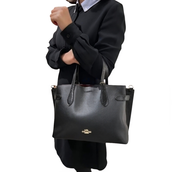 Coach (CH187) Hanna Carryall Tote Bag + Coach Medium Zip Around Wallet-EUC - Picture 17 of 17